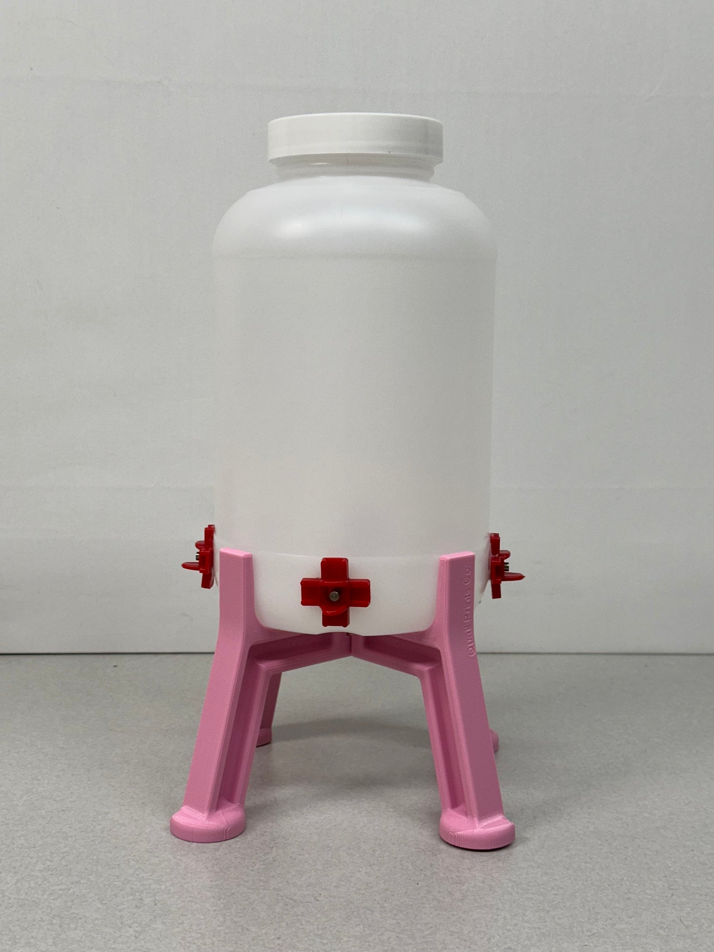Quail Waterer with 4 Spring-Loaded Water Nipples