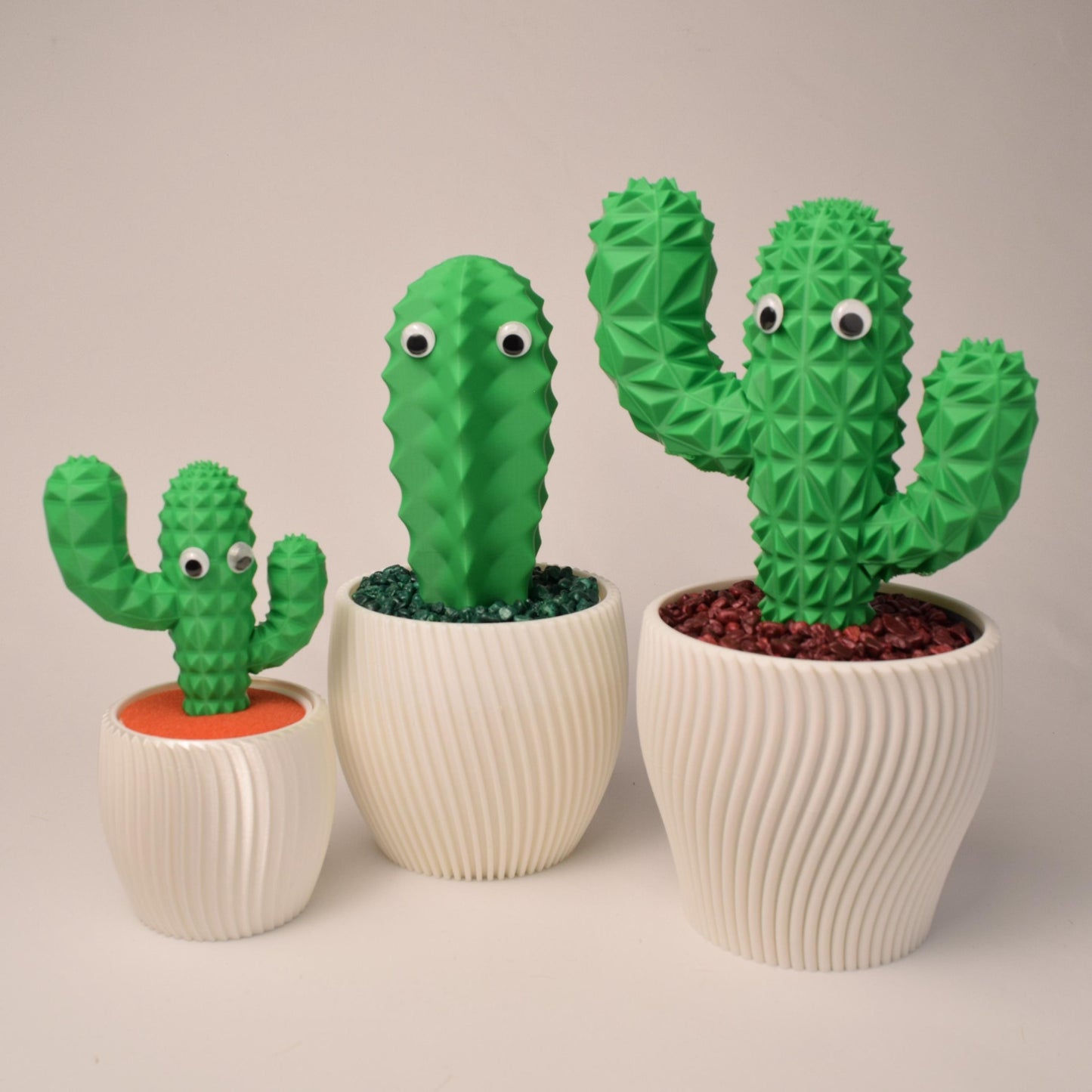 Hanging Planter with Faux Cactus