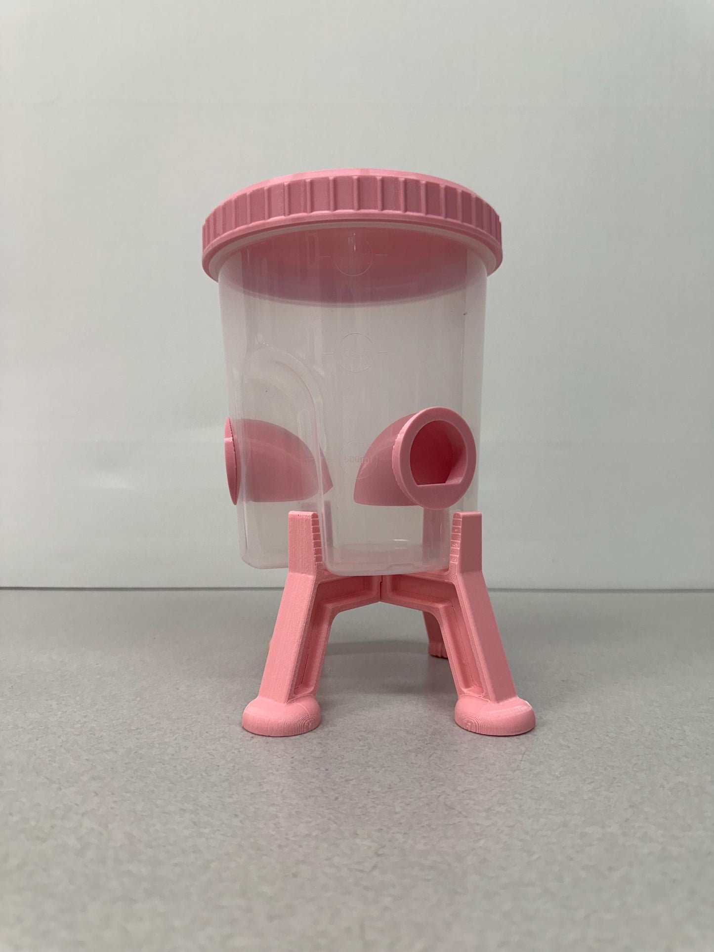 Quail Feeder Container with 3-Ports