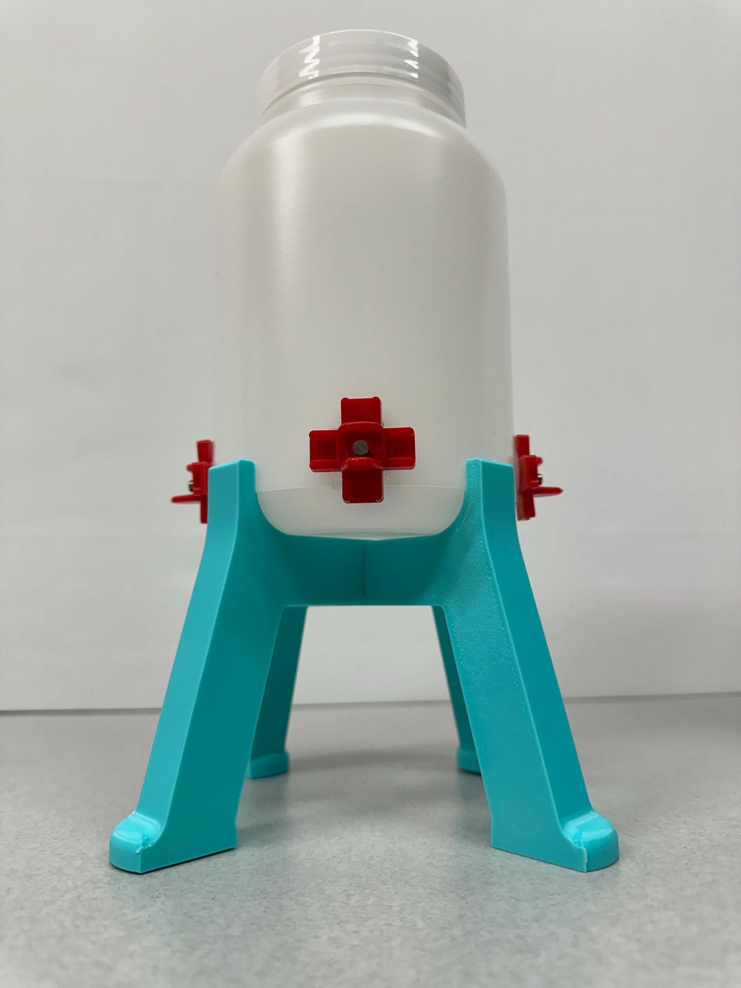 Quail Waterer with 4 Spring-Loaded Water Nipples
