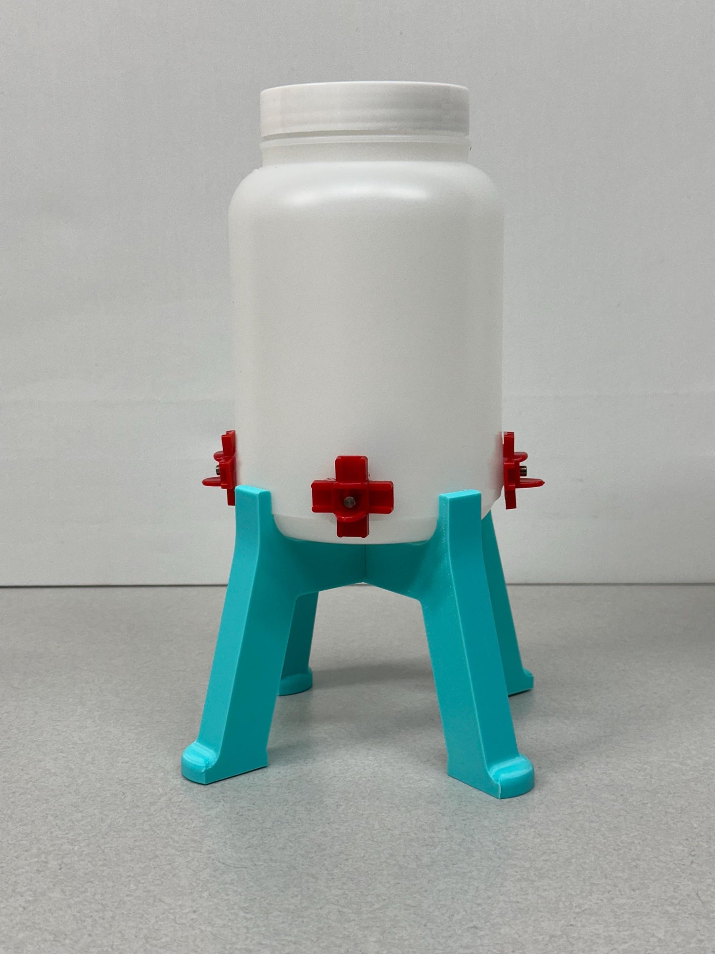 Quail Waterer with 4 Spring-Loaded Water Nipples