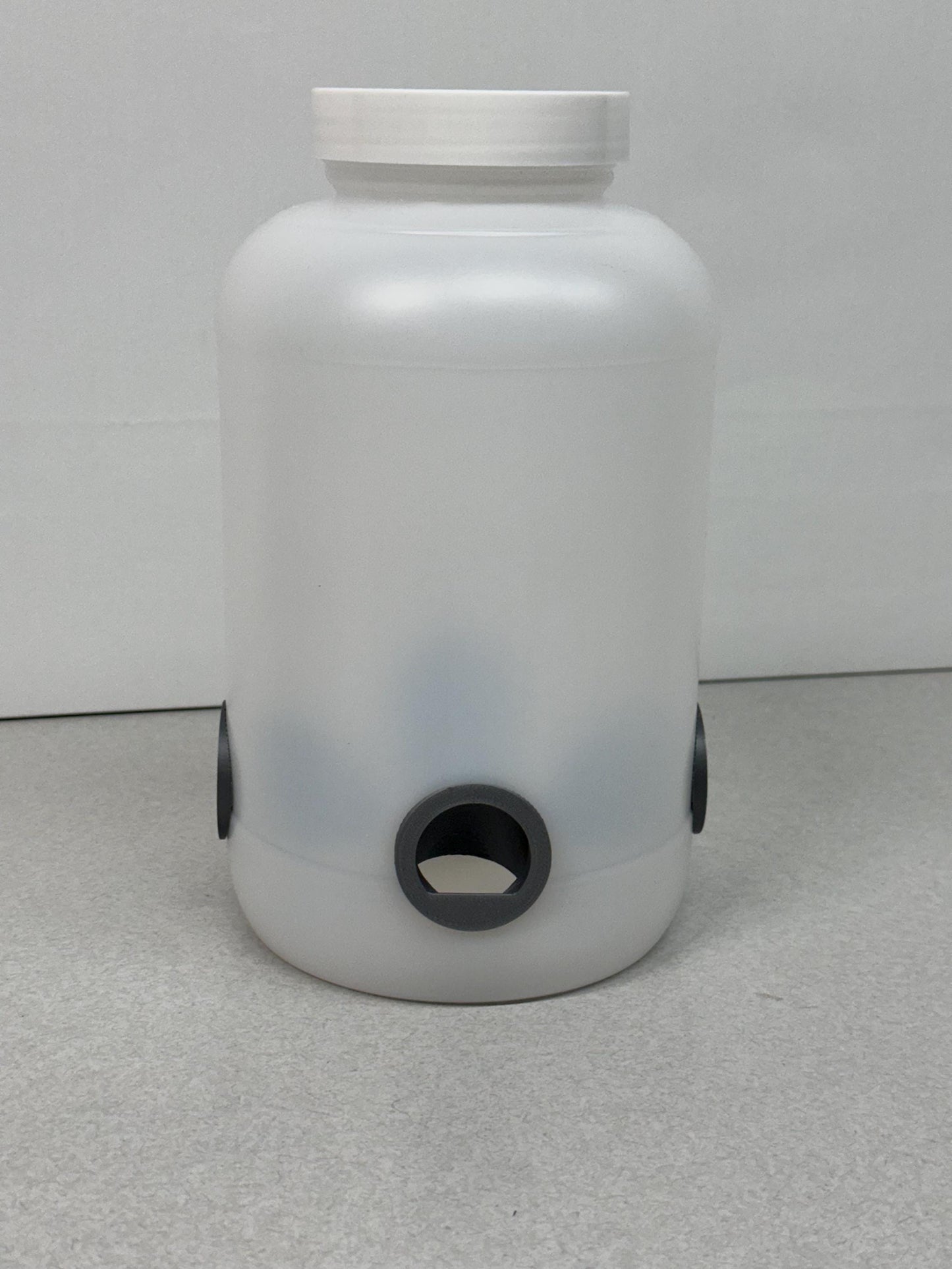 New Quail Feeder Container (1-Gallon) with 4-Ports