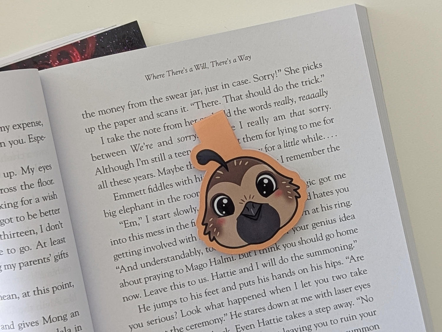Cute Quail Magnetic Bookmark