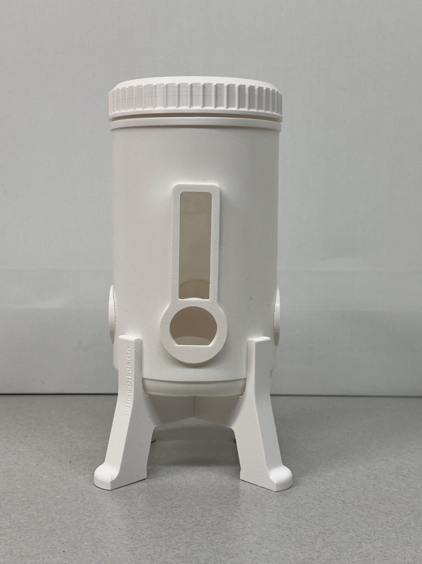 Quail Feeder with Side Glass Viewing Window (2.6 Quart)