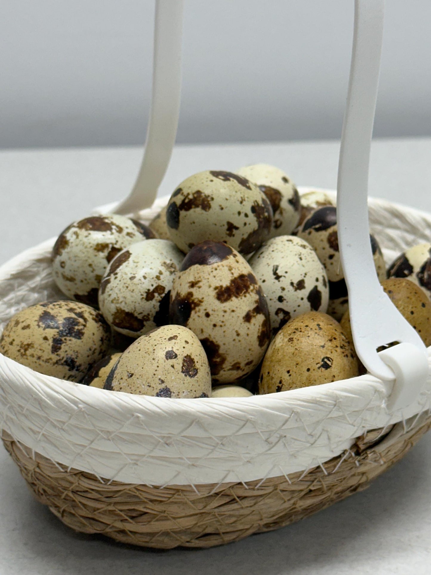 Quail Egg Hunt Basket