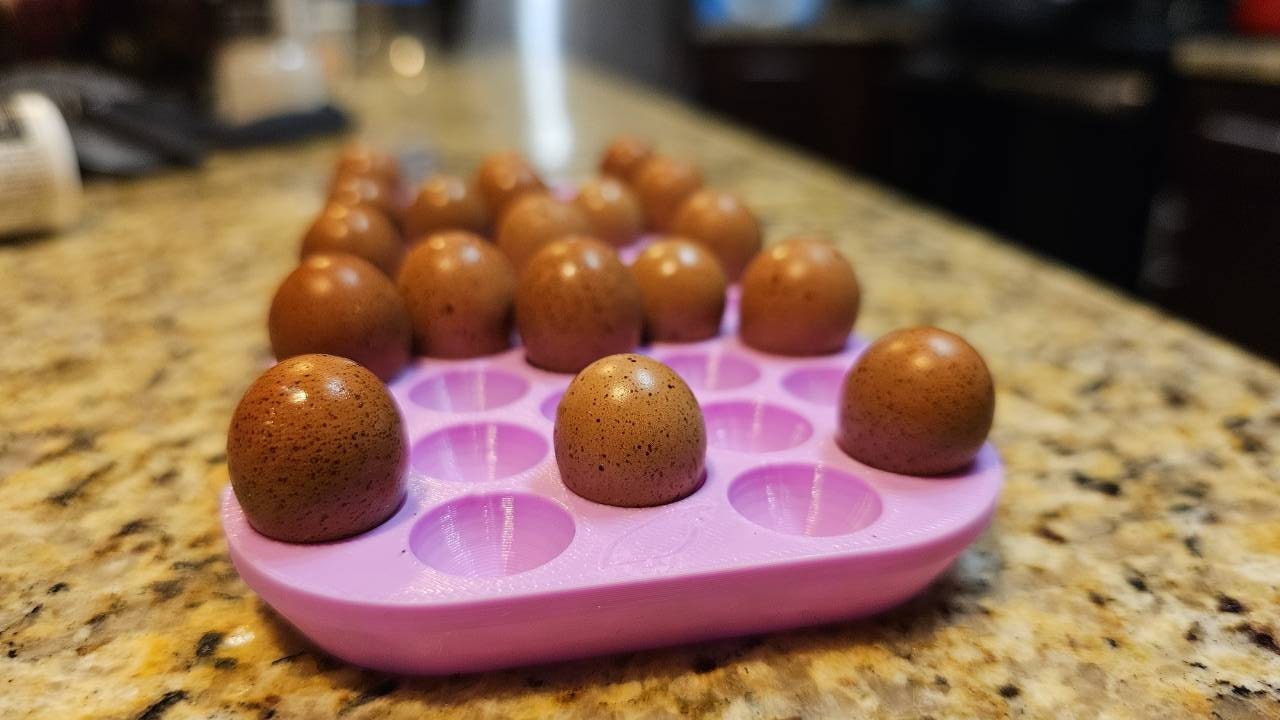 Custom Tiny Button Quail Egg Tray