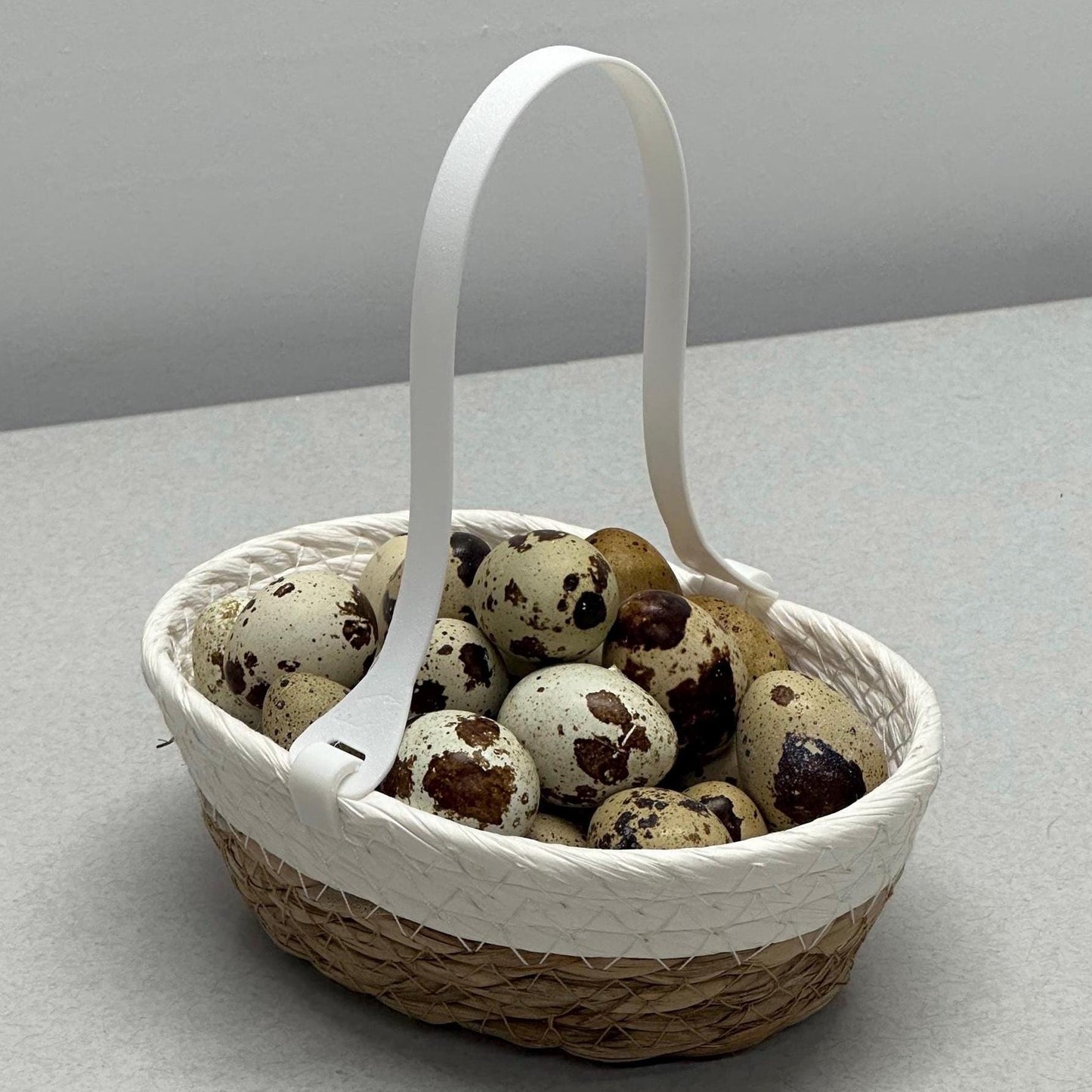 Quail Egg Hunt Basket