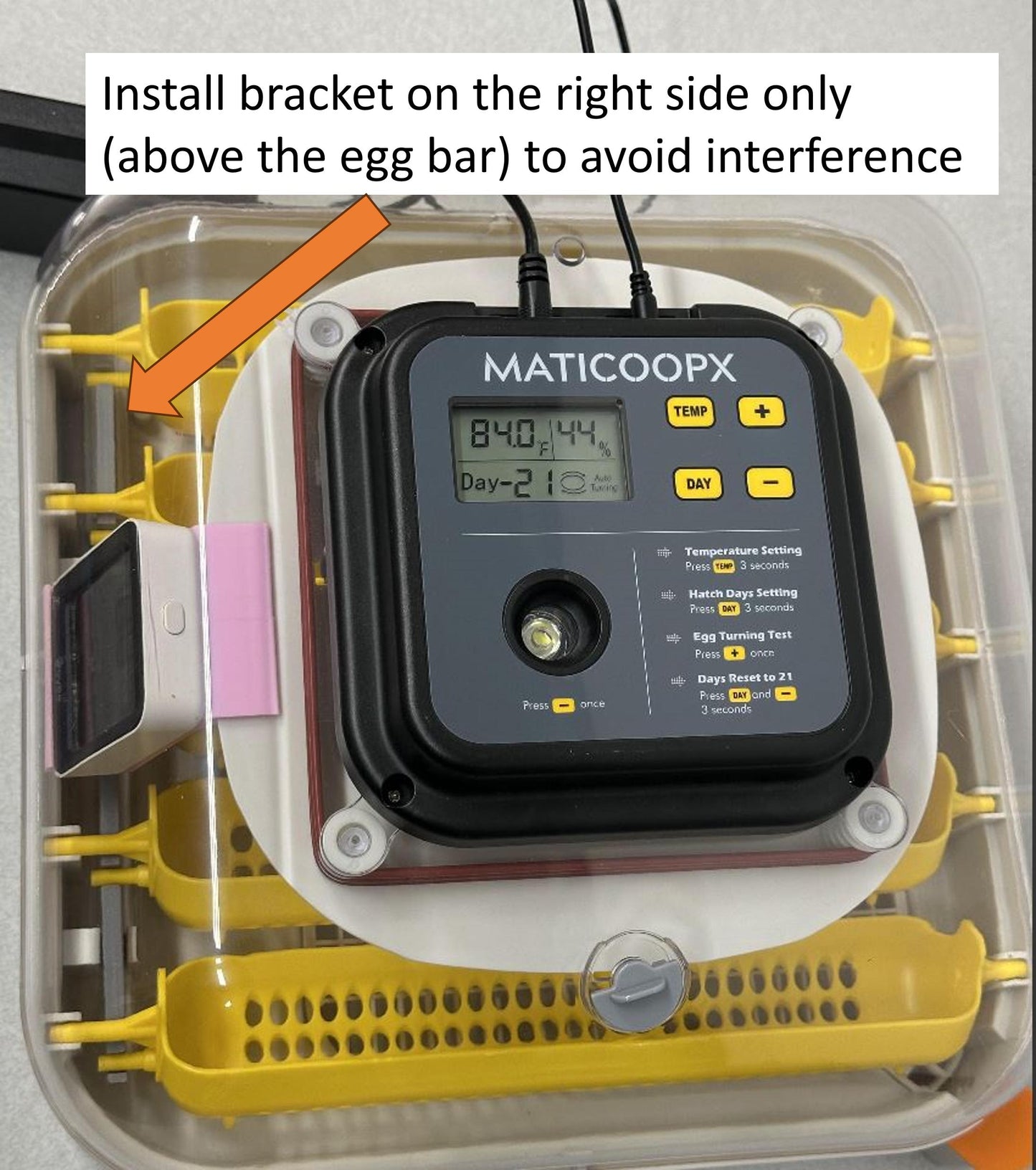 Govee Hygrometer Bracket for MaticoopX 30 Incubator
