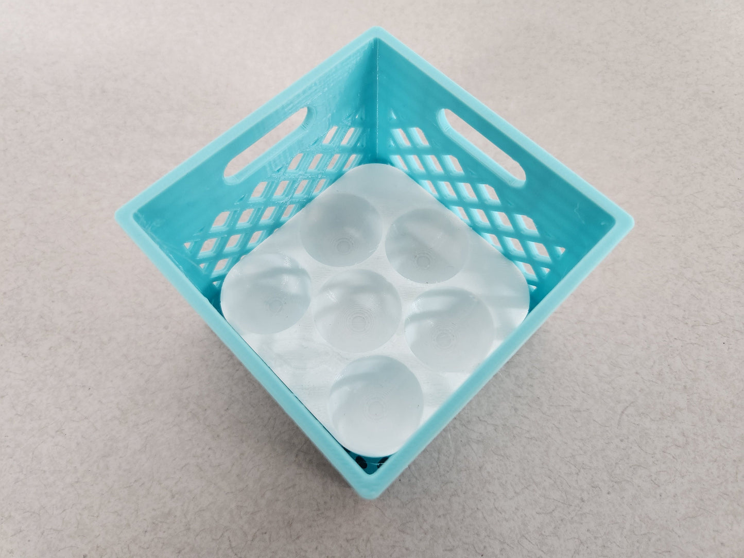 Mini Crates with Flexible Quail Egg Trays