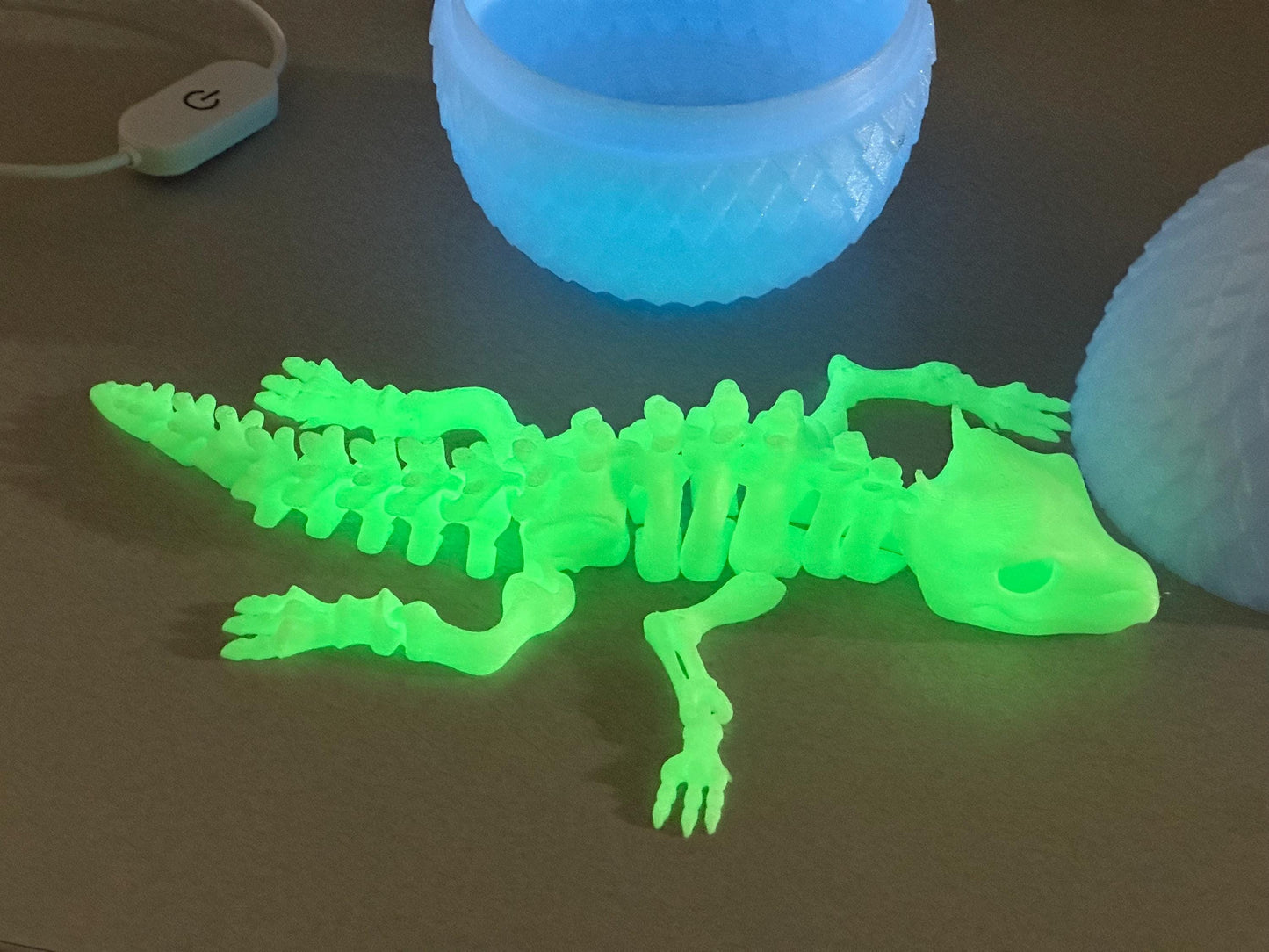 Glow-in-the-Dark Dragon Egg Lamp