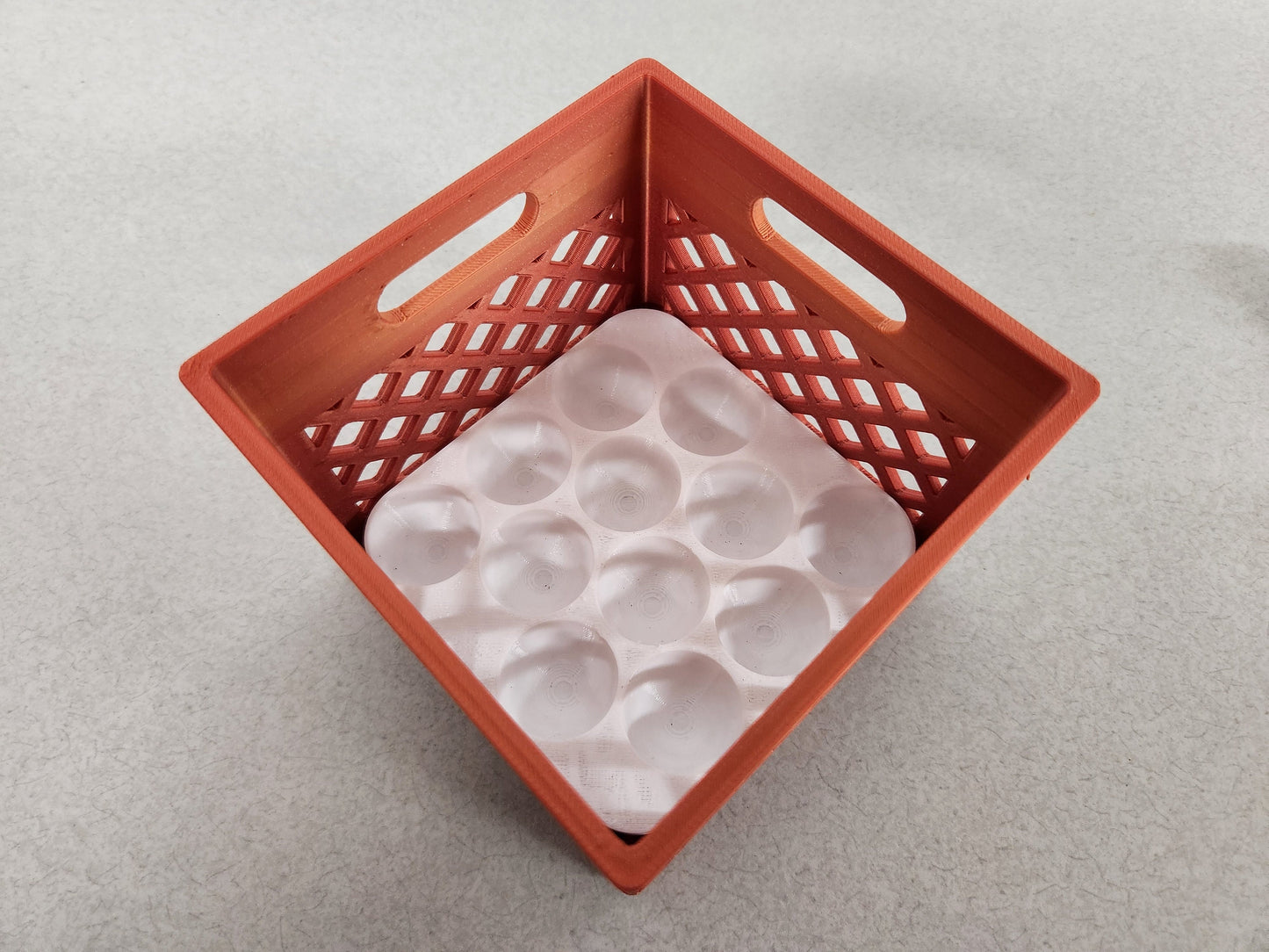 Mini Crates with Flexible Quail Egg Trays