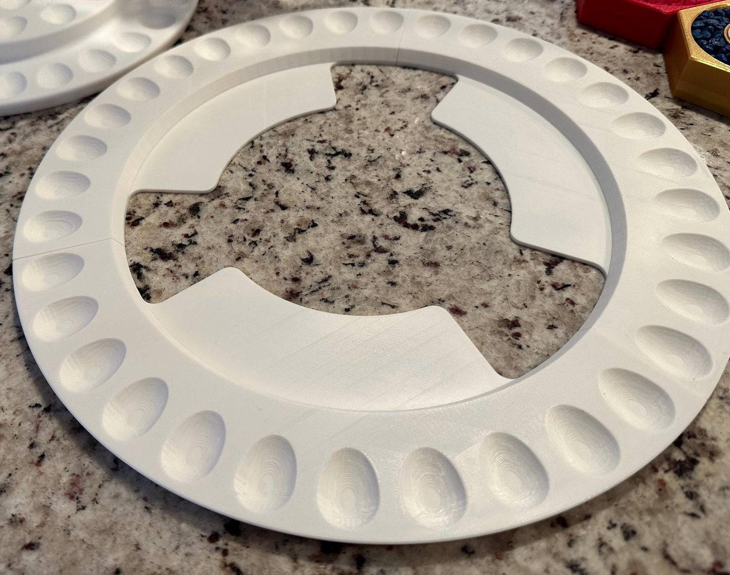 Custom Quail Deviled Eggs Circular Platters