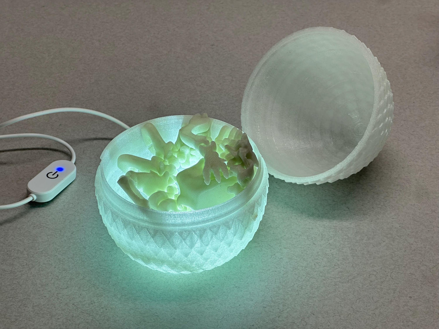 Glow-in-the-Dark Dragon Egg Lamp