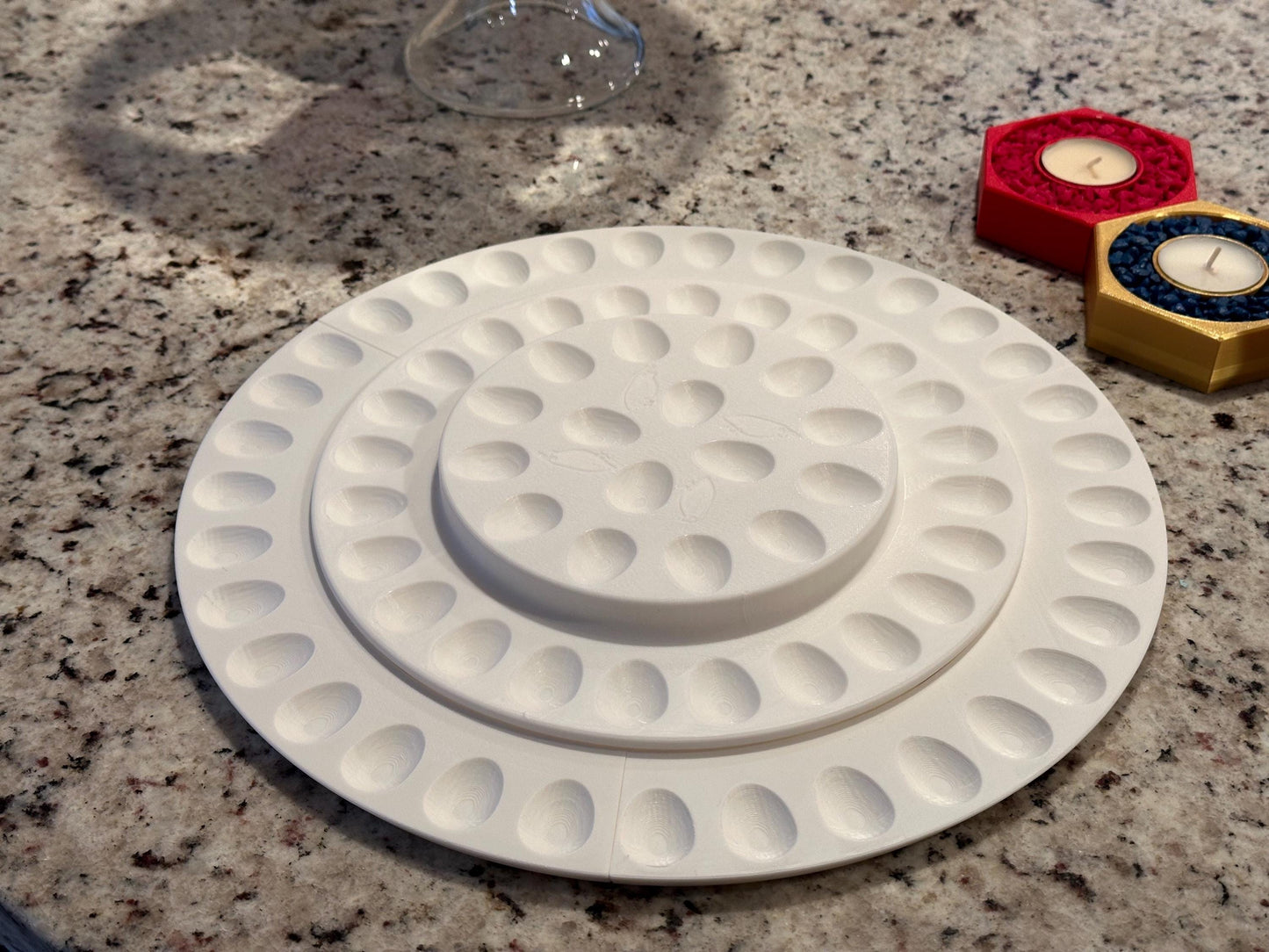 Custom Quail Deviled Eggs Circular Platters