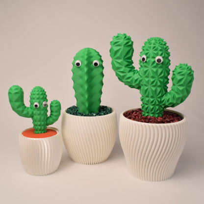 Hanging Planter with Faux Cactus