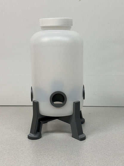 New Quail Feeder Container (1-Gallon) with 4-Ports