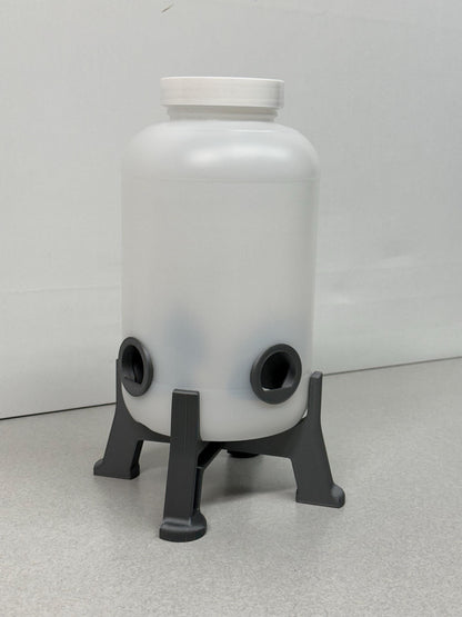 New Quail Feeder Container (1-Gallon) with 4-Ports