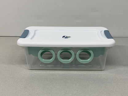 Young or Small Chicken Feeder Tub with 8-Feed Saver Ports