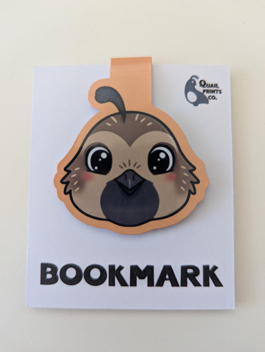 Cute Quail Magnetic Bookmark