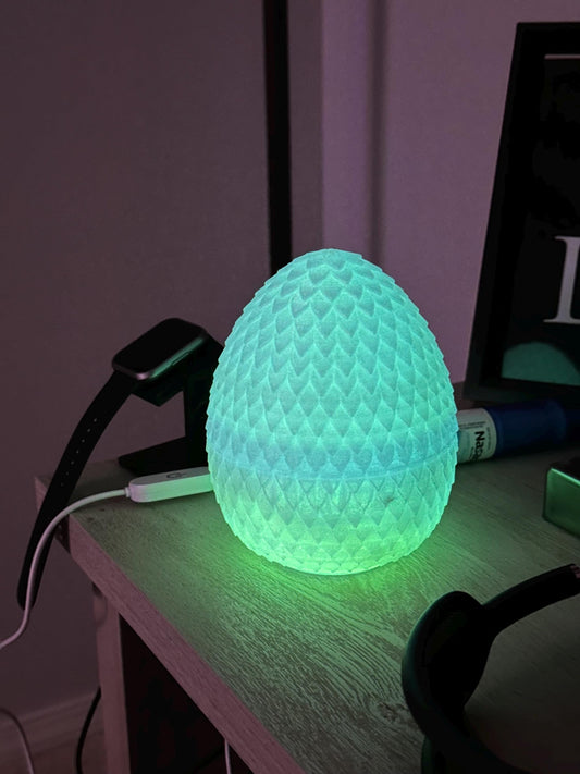 Glow-in-the-Dark Dragon Egg Lamp