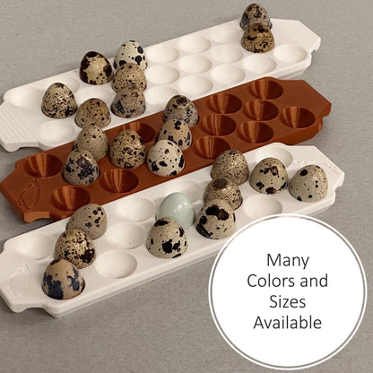 Custom Coturnix Quail Egg Tray with Handles