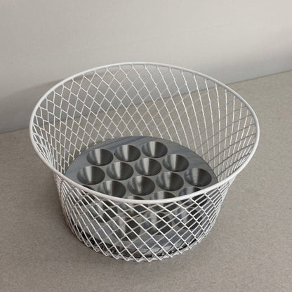 Farmhouse Wire Basket with Quail Egg Tray