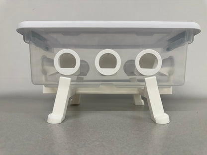 Quail Feeder Tub with 8-Feed Saver Ports