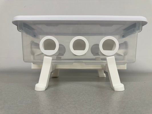 Quail Feeder Tub with 8-Feed Saver Ports