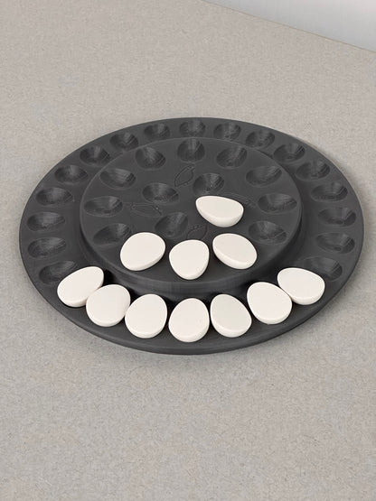 Custom Quail Deviled Eggs Circular Platters
