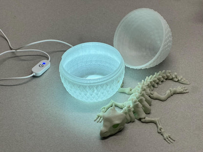 Glow-in-the-Dark Dragon Egg Lamp