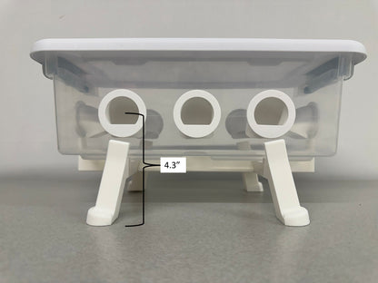 Quail Feeder Tub with 8-Feed Saver Ports