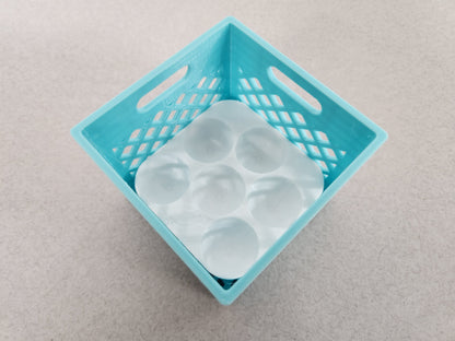 Mini Crates with Flexible Quail Egg Trays