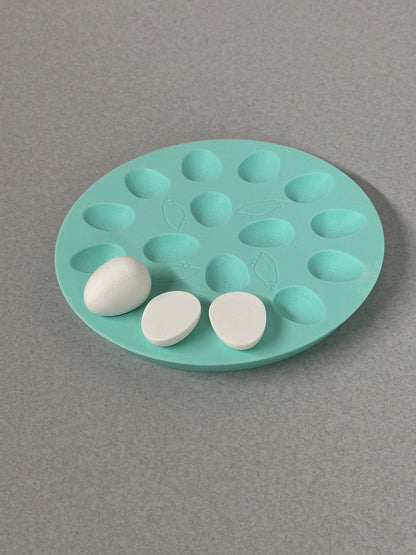Custom Quail Deviled Eggs Circular Platters