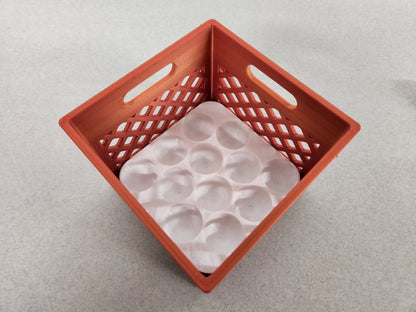 Mini Crates with Flexible Quail Egg Trays